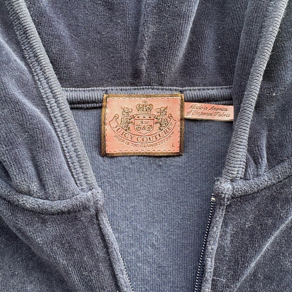 Juicy Couture Charcoal Zip-Up Hoodie